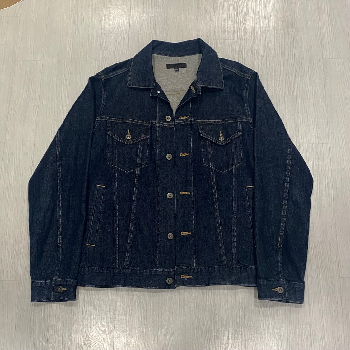 유니클로 데님 트러커 자켓 인디고 XL 상품이미지3