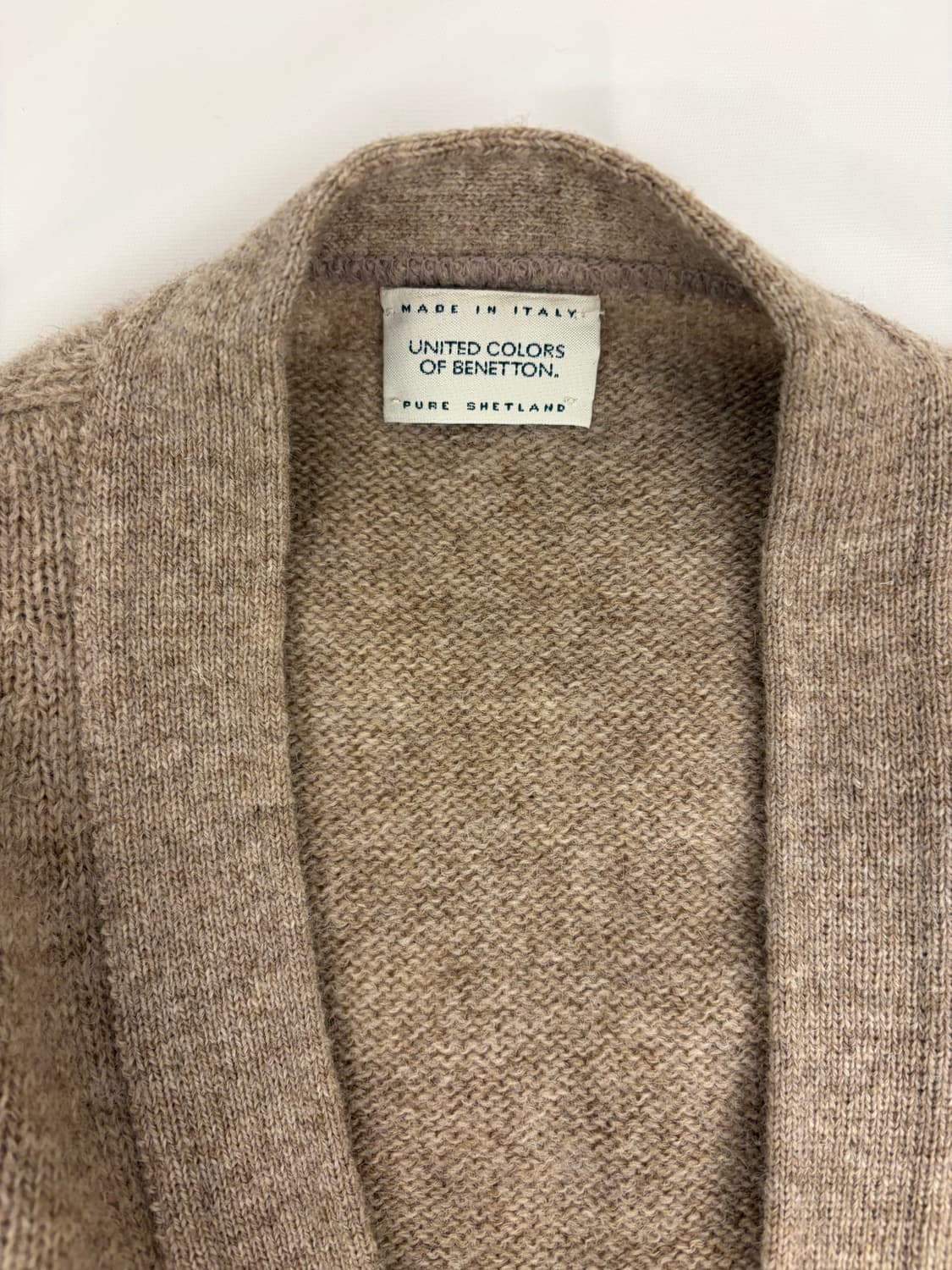 [M] 베네통 울 가디건 브라운 상품이미지2