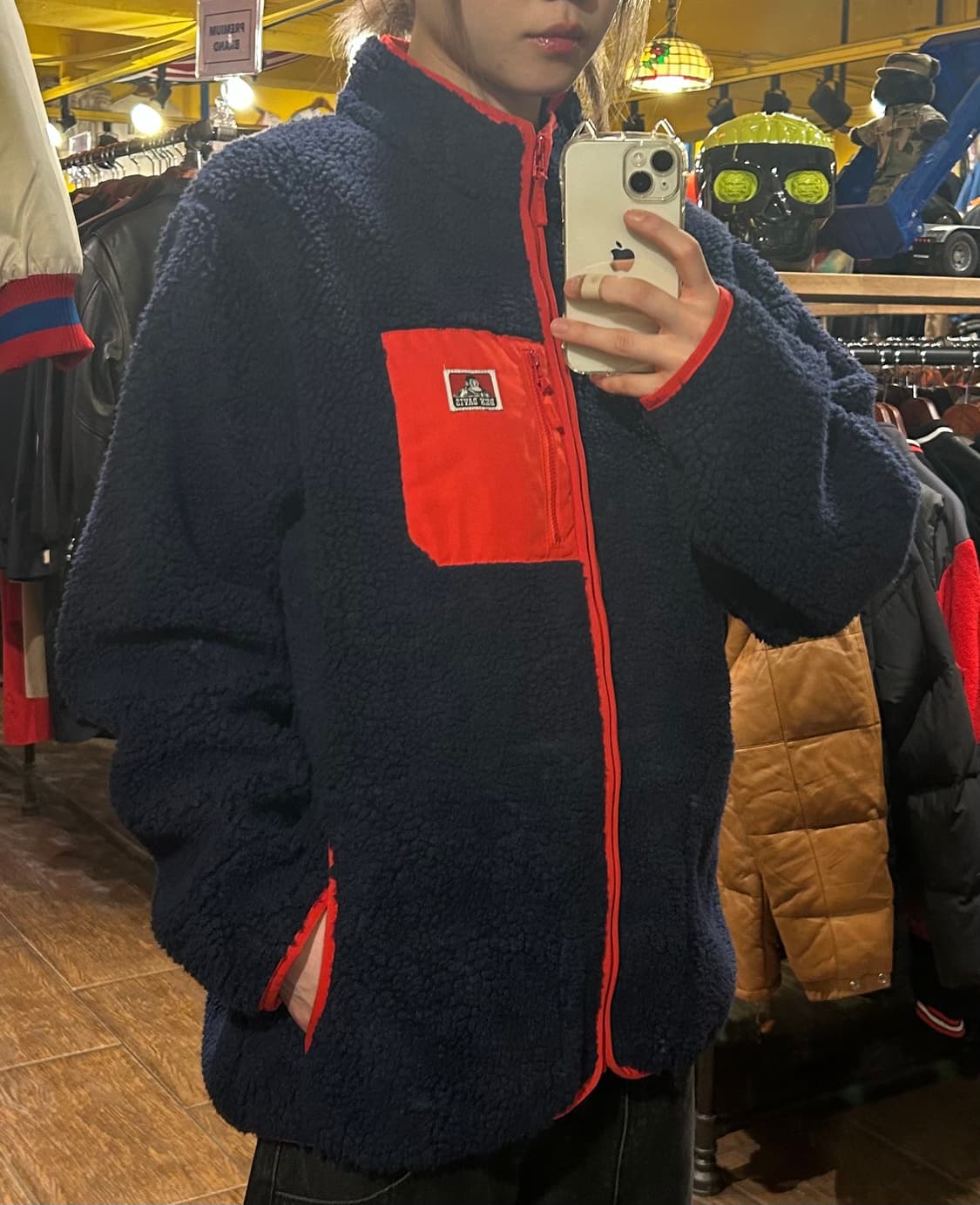 [HI] 벤 데이비스 양털 후리스 네이비 상품이미지3