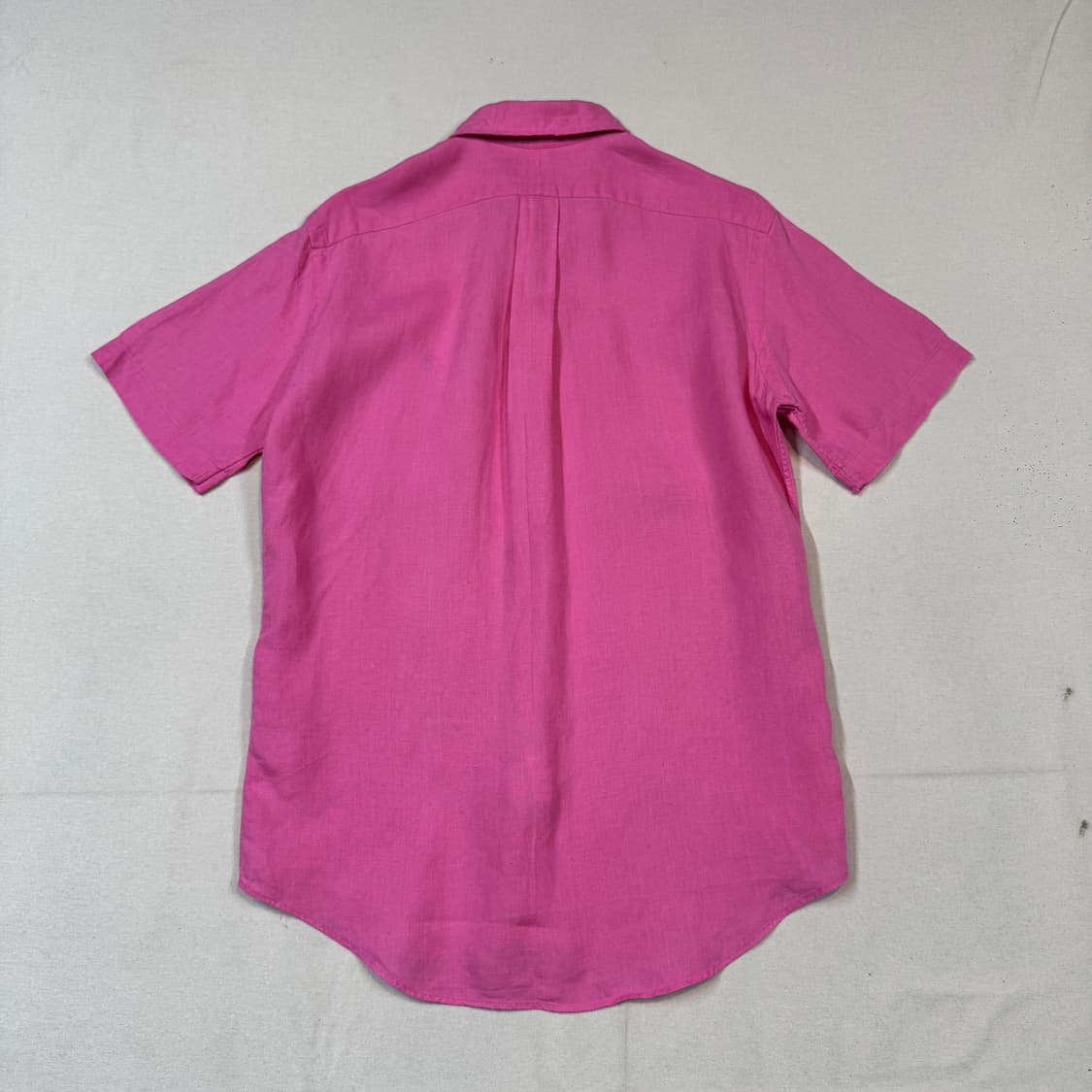 S) 폴로 랄프로렌 핑크 반팔 린넨 셔츠 상품이미지5