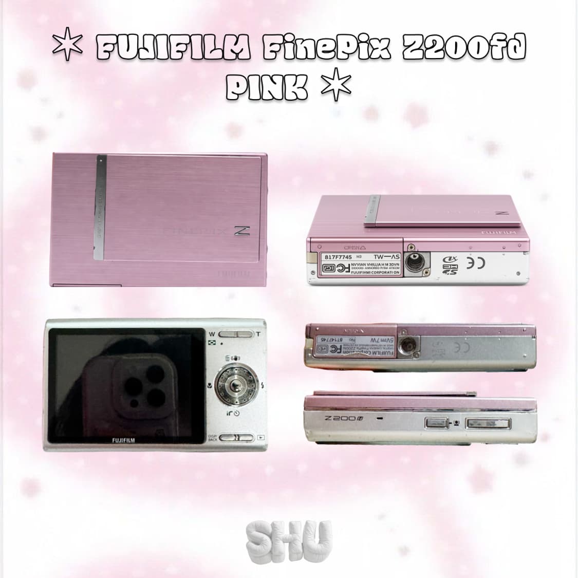 후지필름 파인픽스 z200fd 빈티지 슬라이드 디카 핑크 상품이미지3