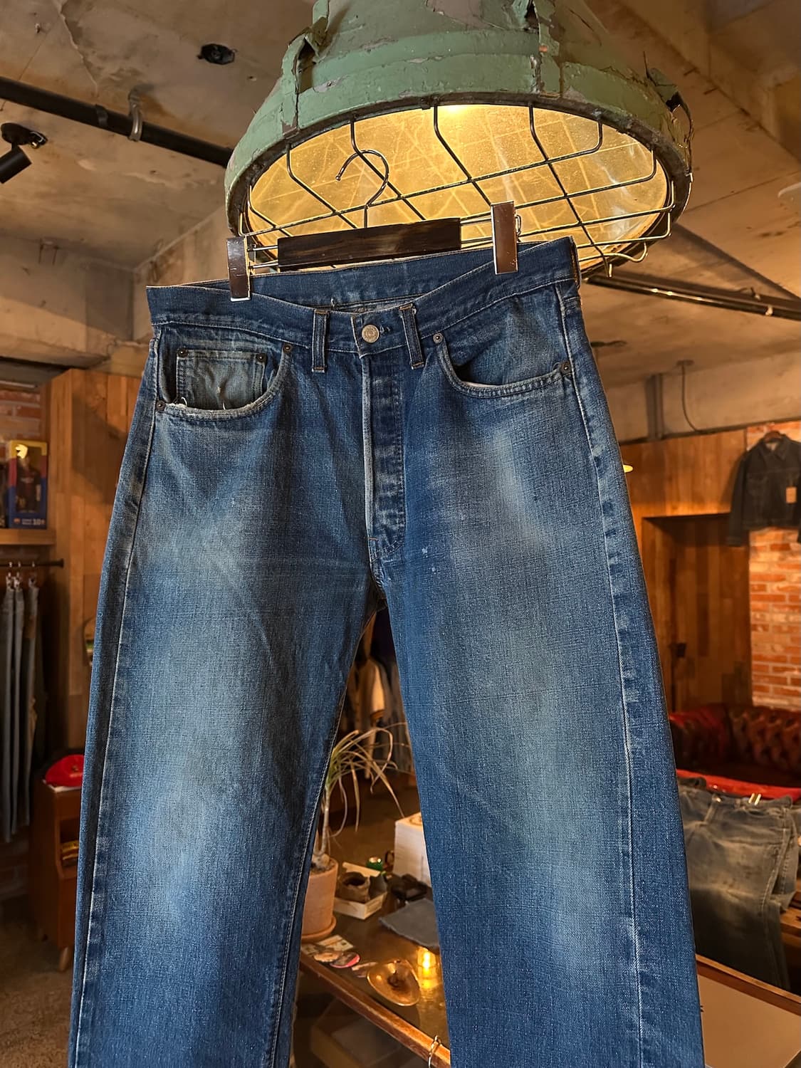 70s USA 빈티지 리바이스 501 66전기 셀비지 데님 팬츠 상품이미지2