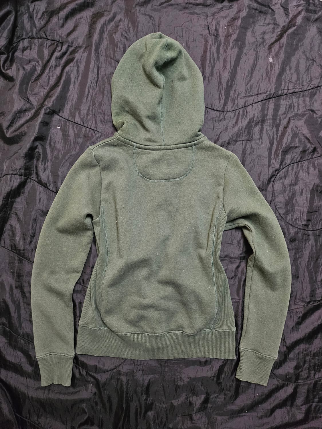 Spao 딱붙핏 그린 하버드 후드 집업 상품이미지2