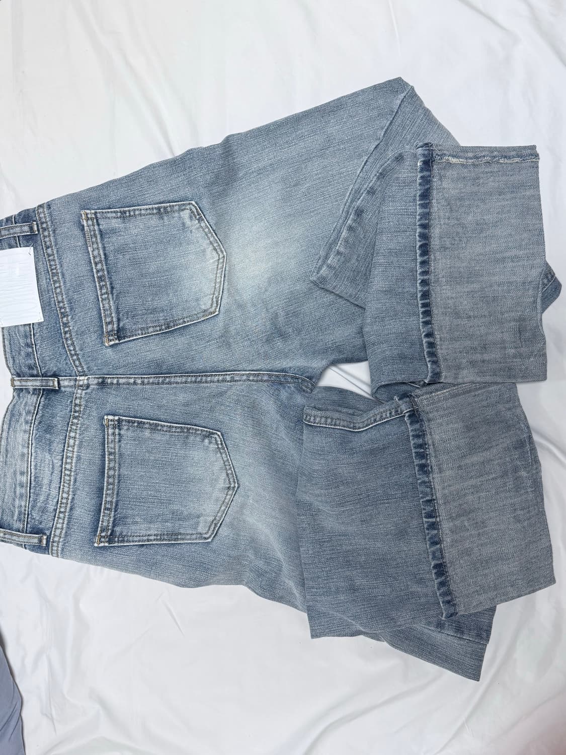 보헤미안서울 와이드 롤업 데님 팬츠 M 상품이미지4