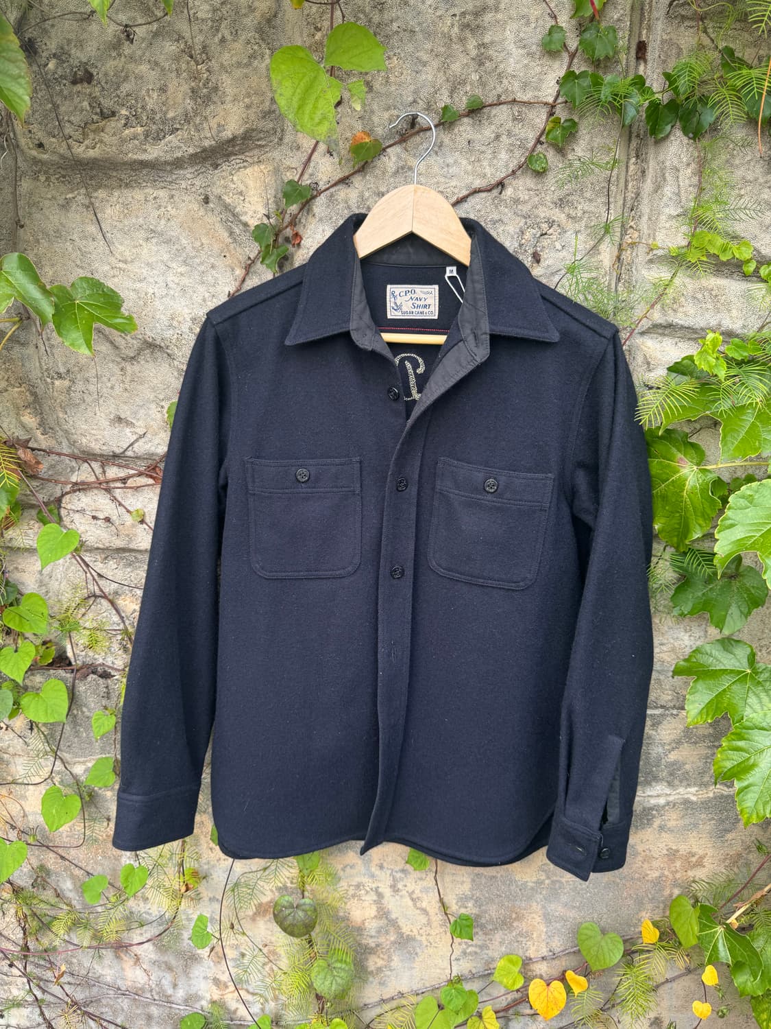 슈가케인 미해군 체인스티치 울 셔츠 sugarcane us navy 상품이미지2
