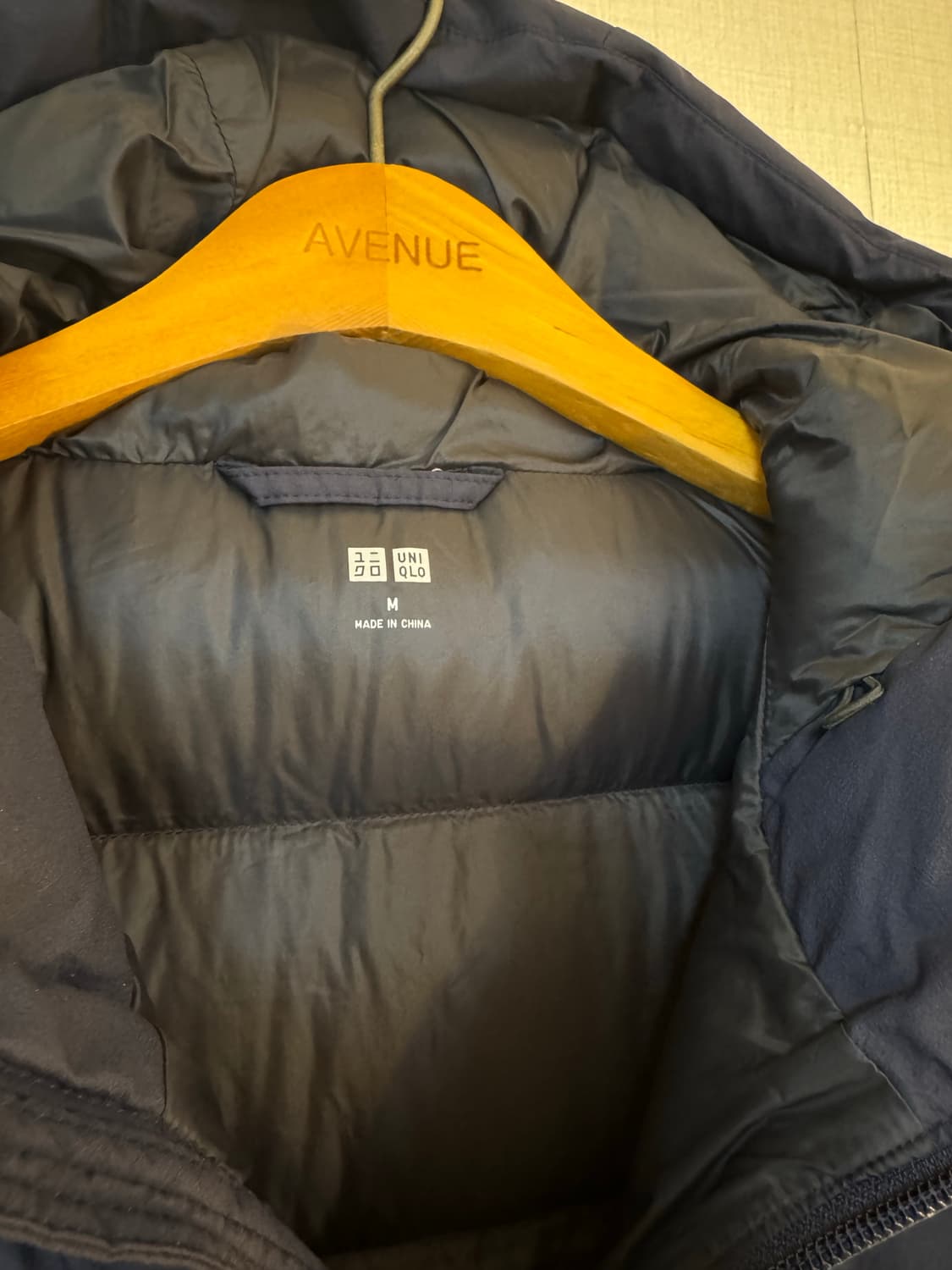 [M]유니클로 심리스 다운파카 네이비 상품이미지4