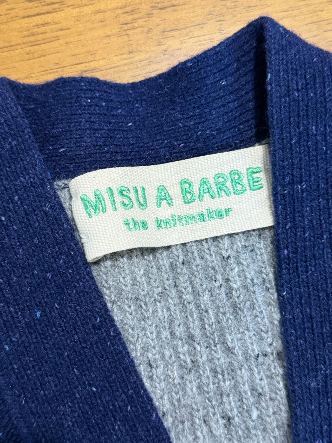 미수아바흐 패치 가디건 상품이미지3