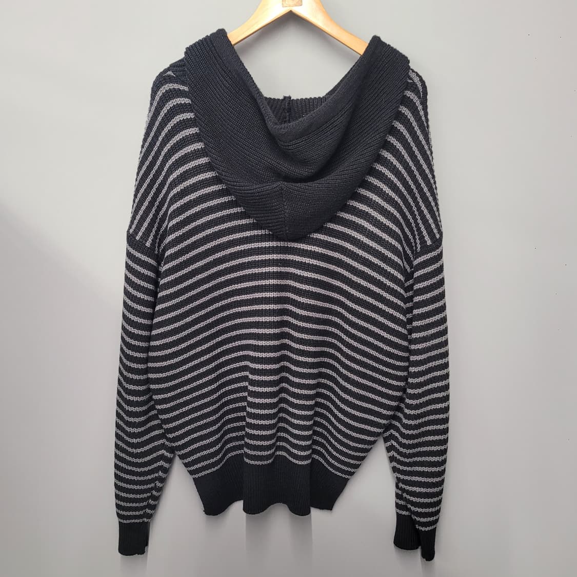 dscompany 스트라이프 니트 후드 집업 상품이미지2