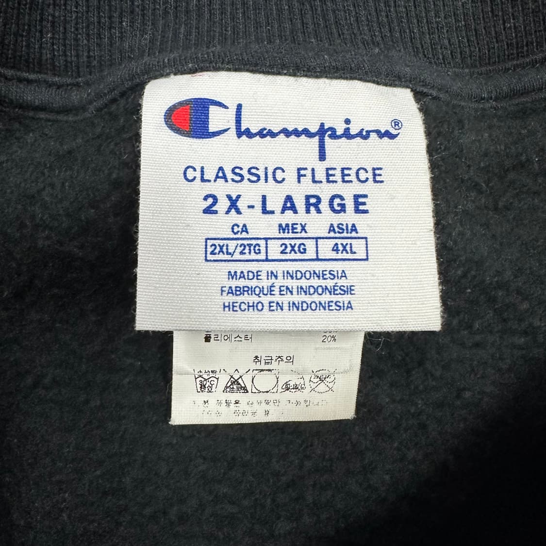 ✨ (바배) 챔피온 블랙 기모 맨투맨  상품이미지3