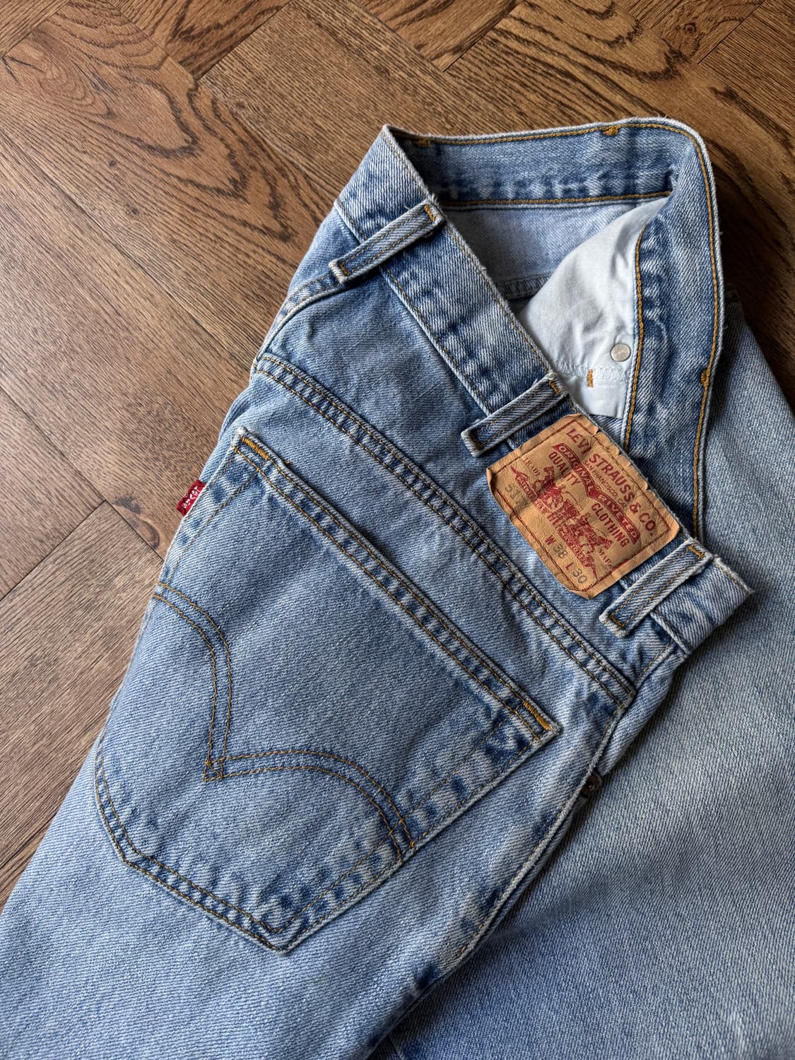 [38]00's 리바이스 517 멕시코제 블리치드 플레어진 F36 상품이미지7