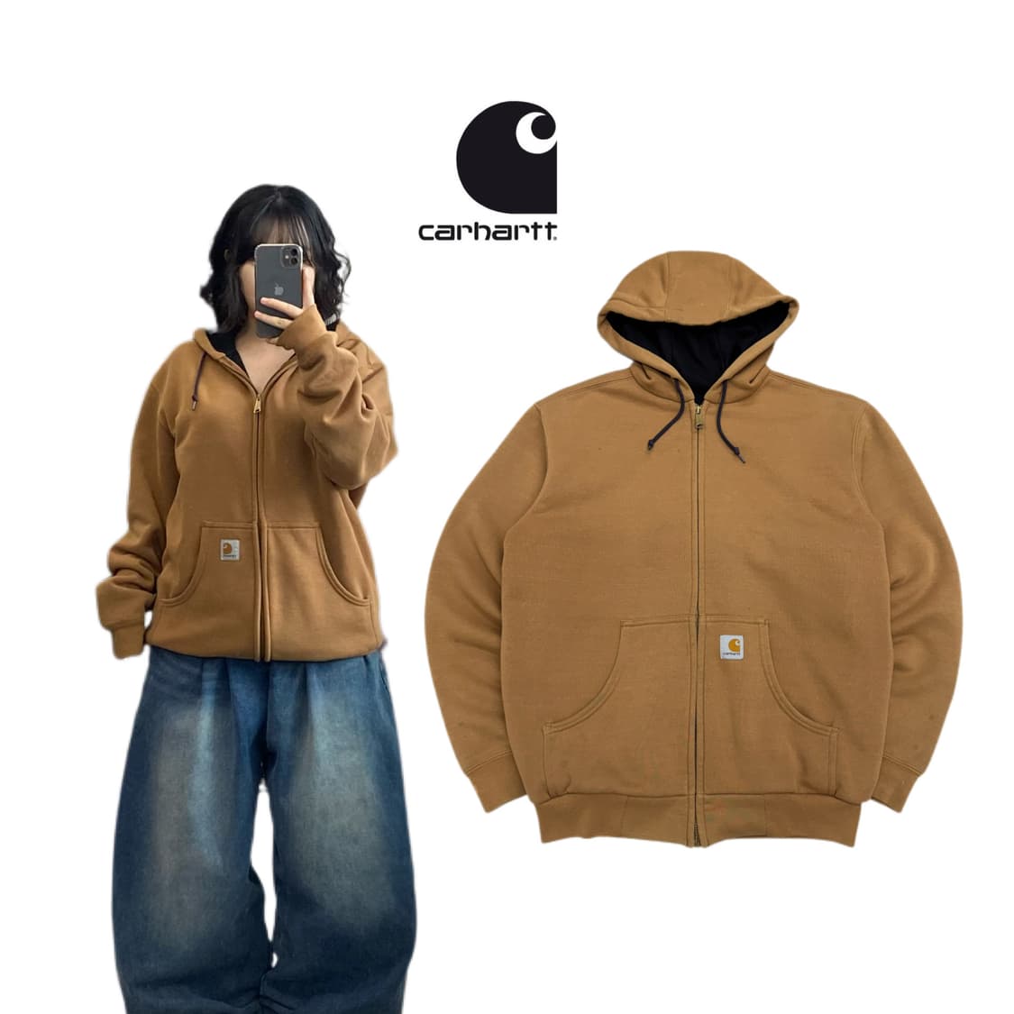 칼하트 OG 써멀 된장 후드집업 상품이미지1