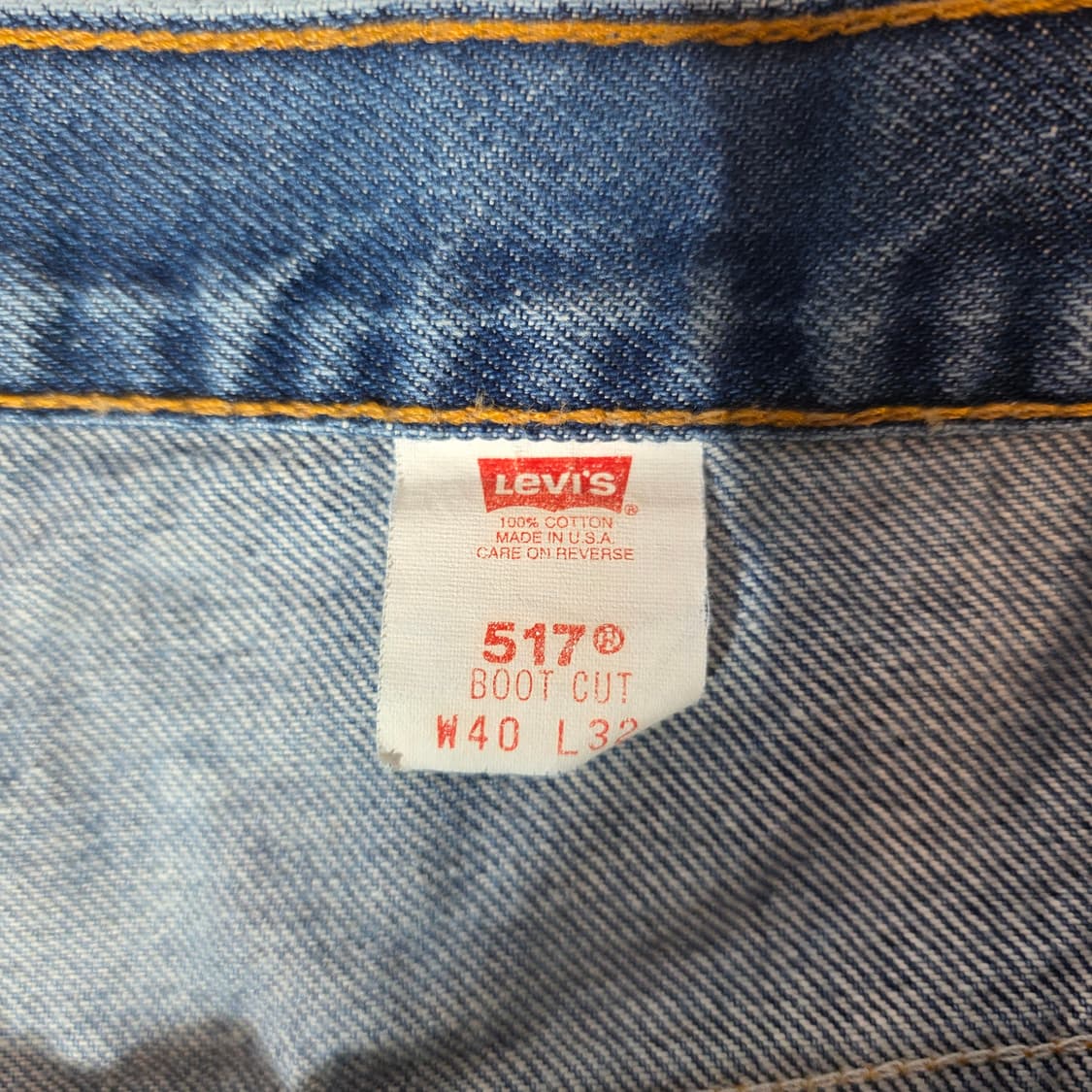 [W40L32]90s 리바이스 USA 517 부츠컷 데님팬츠 상품이미지4