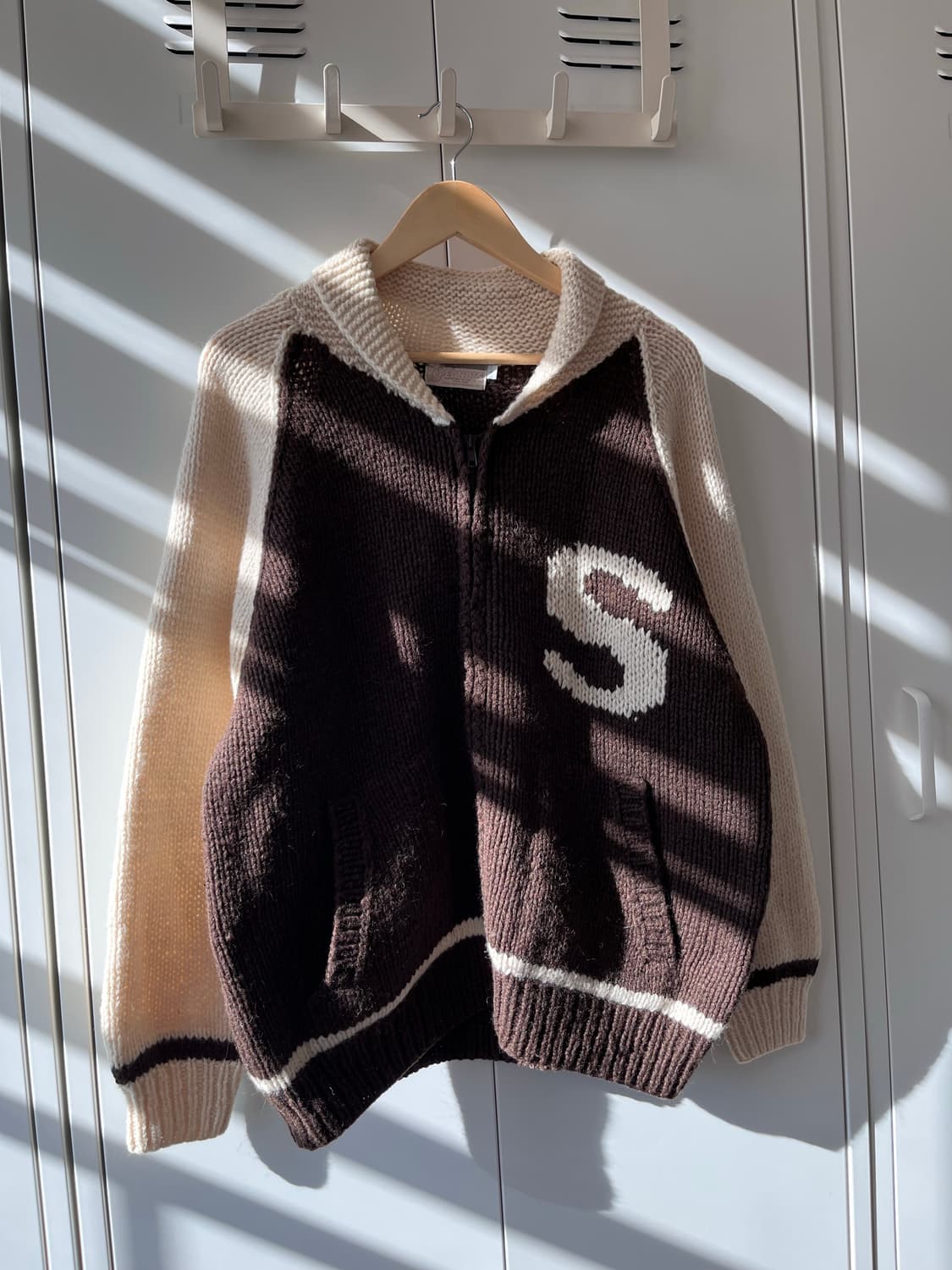 (Rare) 피너츠 정품 스누피 배색 니트 코위찬 집업 상품이미지6