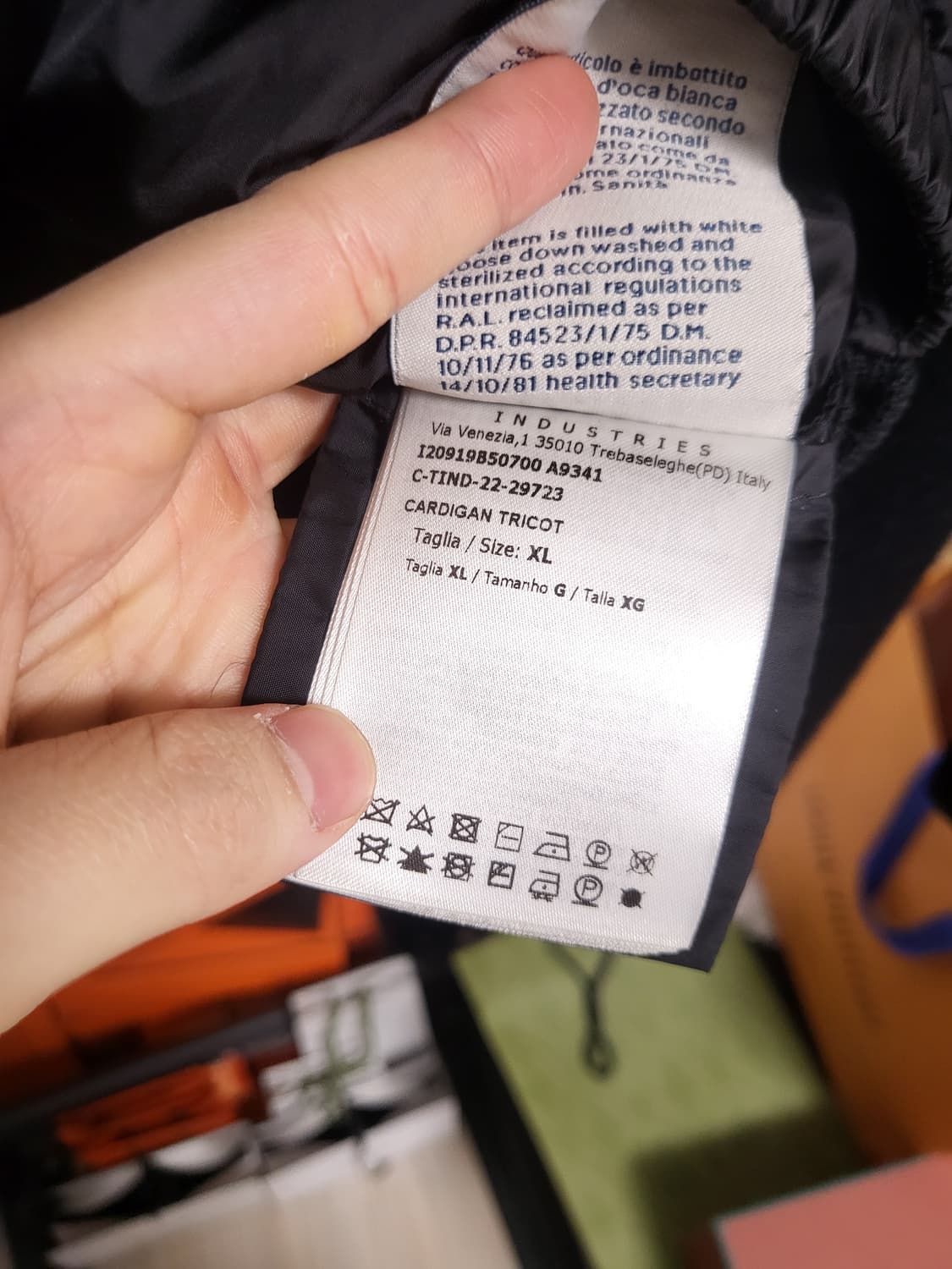 23FW 몽클레어 트리콧 니트패딩 XL 상품이미지5