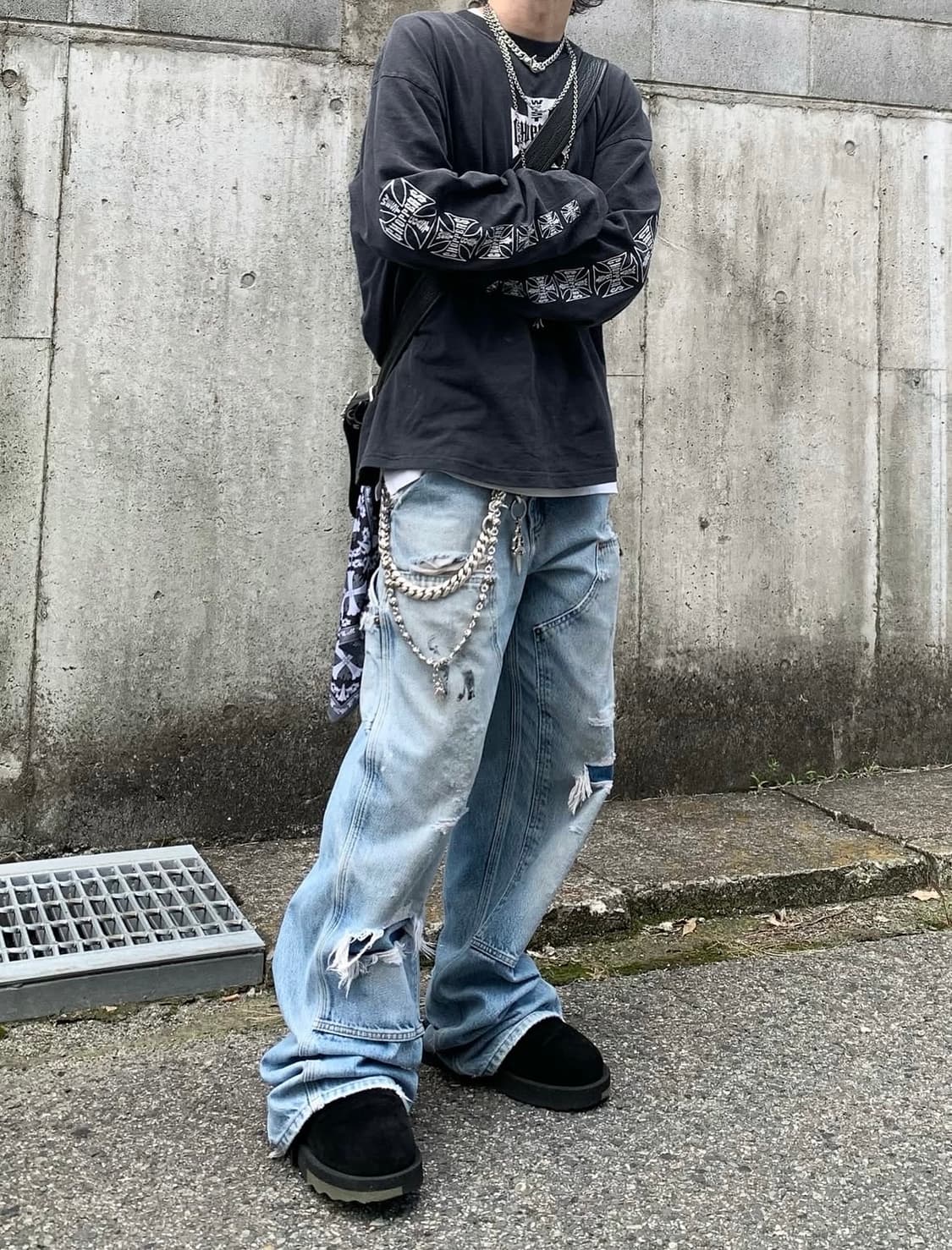 00's USA Made 칼하트 데님 더블니 팬츠 칼하트 썩블니 상품이미지3