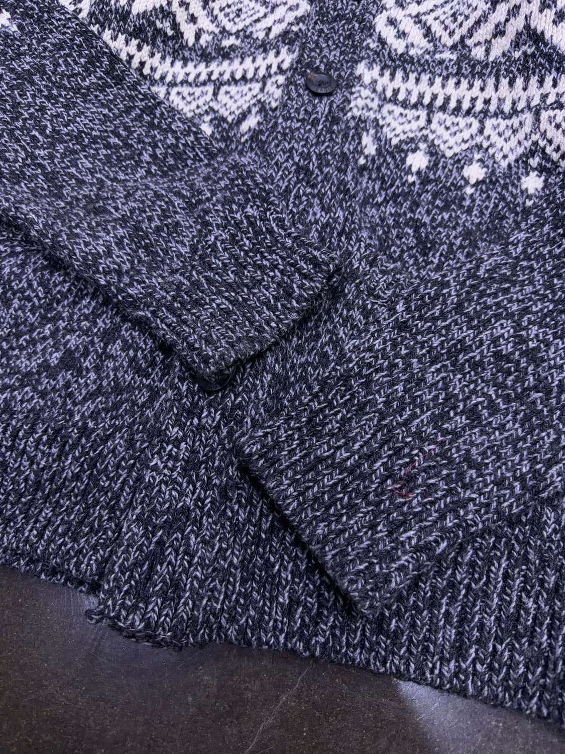 아메리칸이글 페어아일 스노우 플레이크 숄 카라 스웨터 가디건 S 상품이미지8