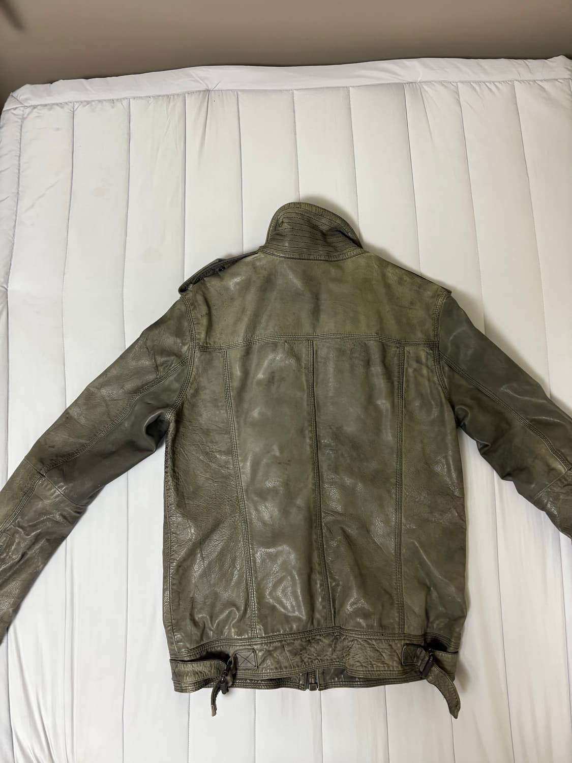 Superdry vintage cowhide leather jacket 상품이미지2