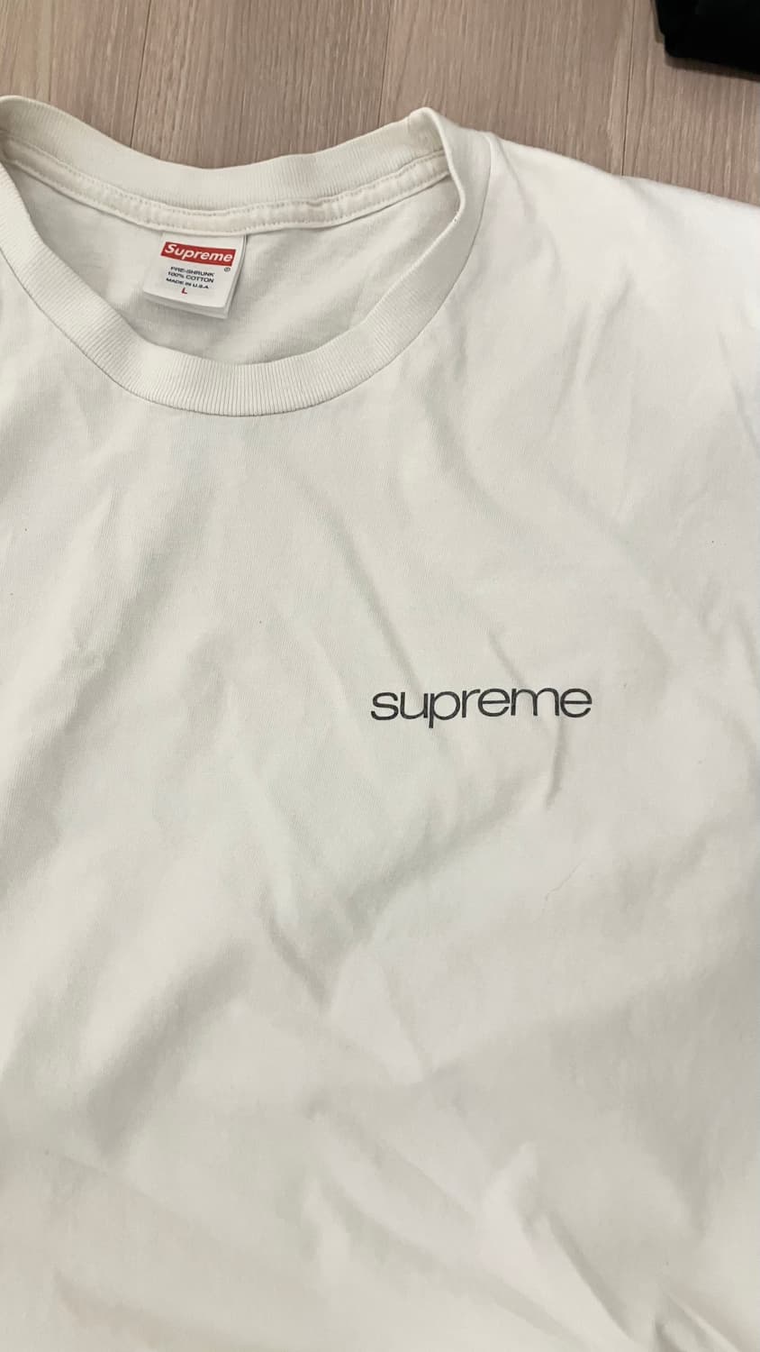 슈프림 NYC 티셔츠 화이트 23FW 상품이미지2
