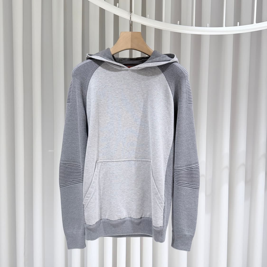S / 로로피아나 175LP 그레이 코튼 후드티셔츠 상품이미지1
