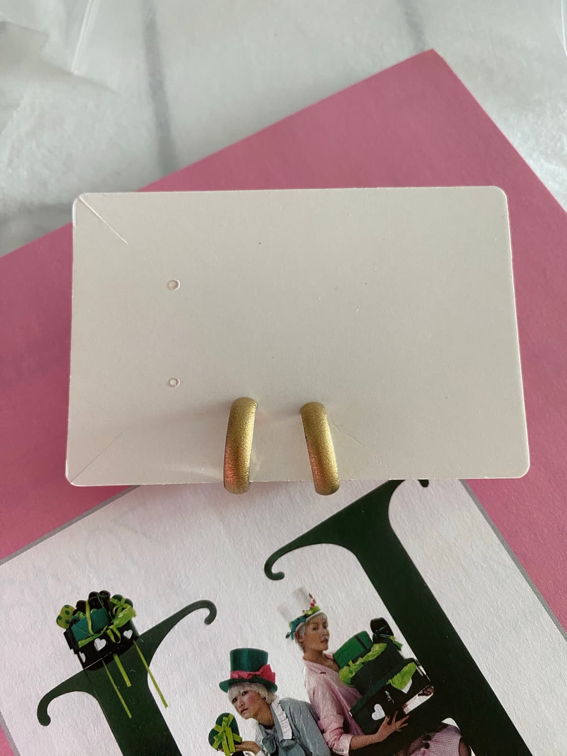 Monet 골드 무광 빈티지 귀걸이 귀찌 상품이미지2