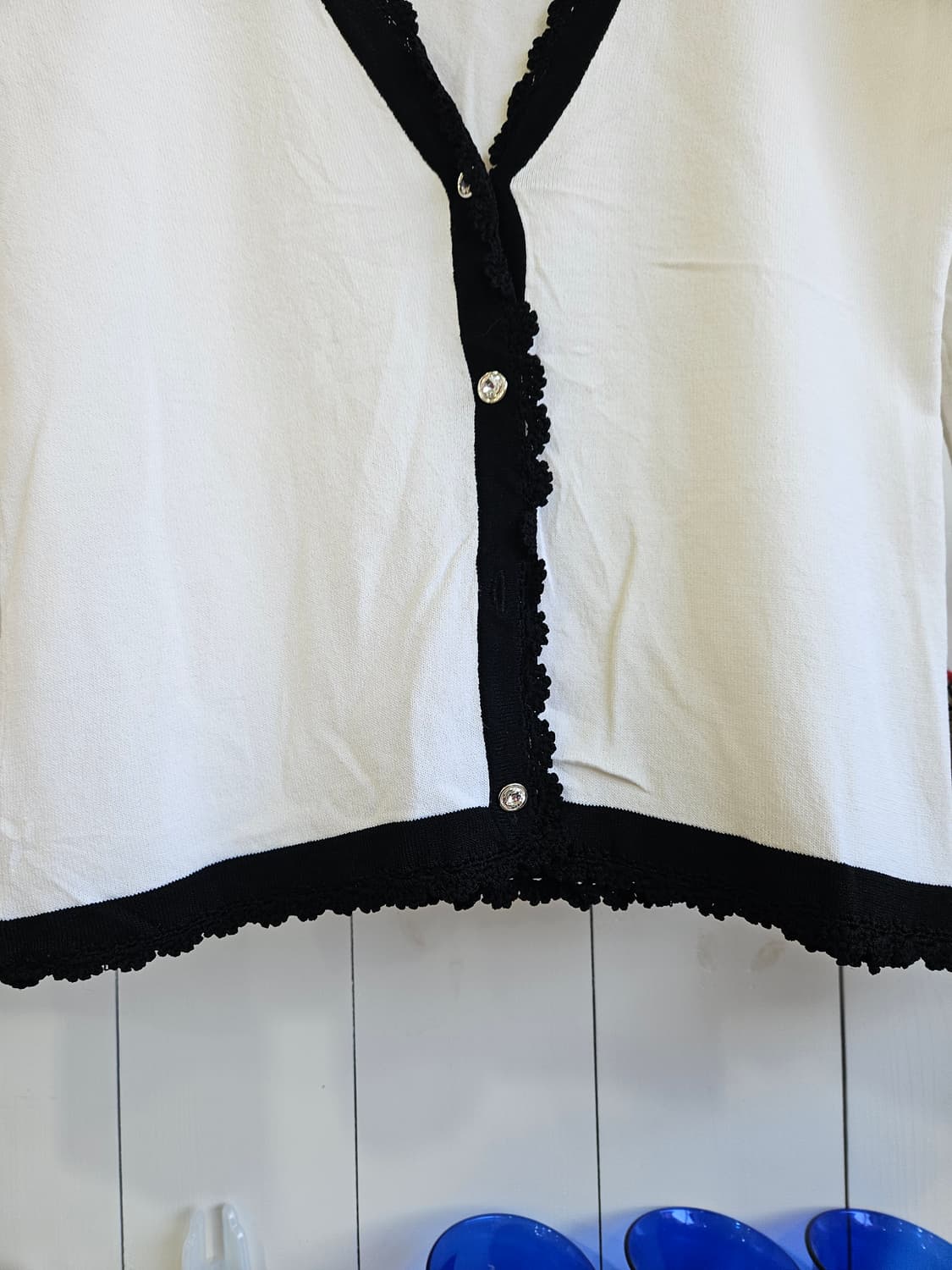 (CECIL McBEE) 배색 레이스 가디건 상품이미지4