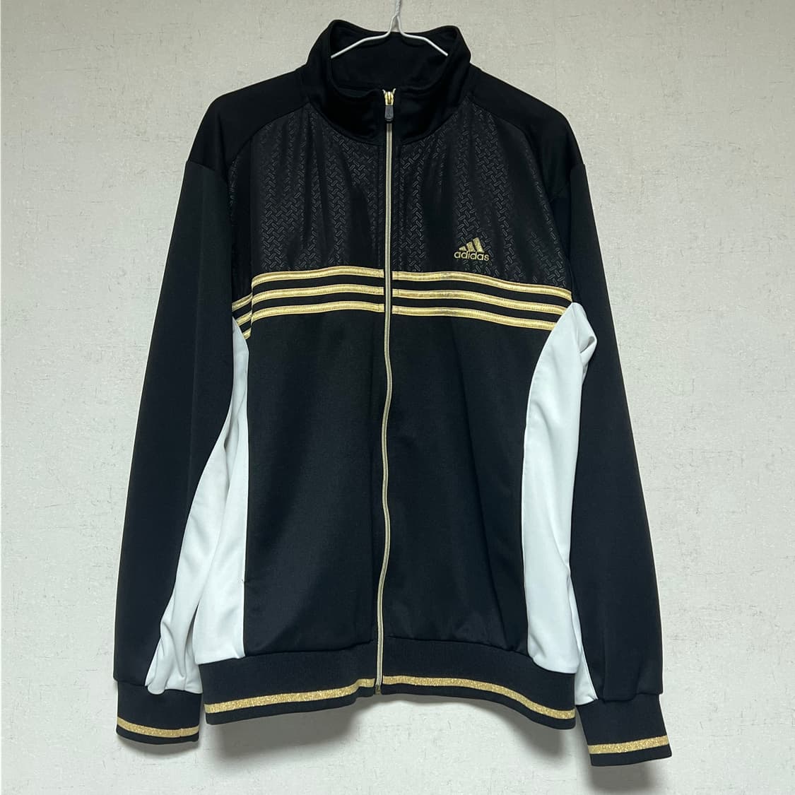 아디다스 검골 블랙골드 배색 빈티지 져지 상품이미지1