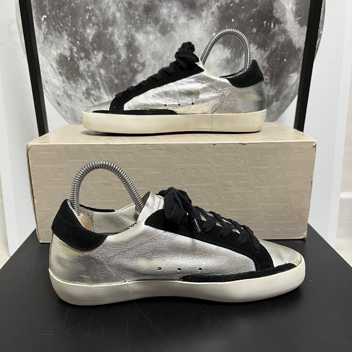 정품 35) 골든구스 실버 블랙 스니커즈 225~230 상품이미지2