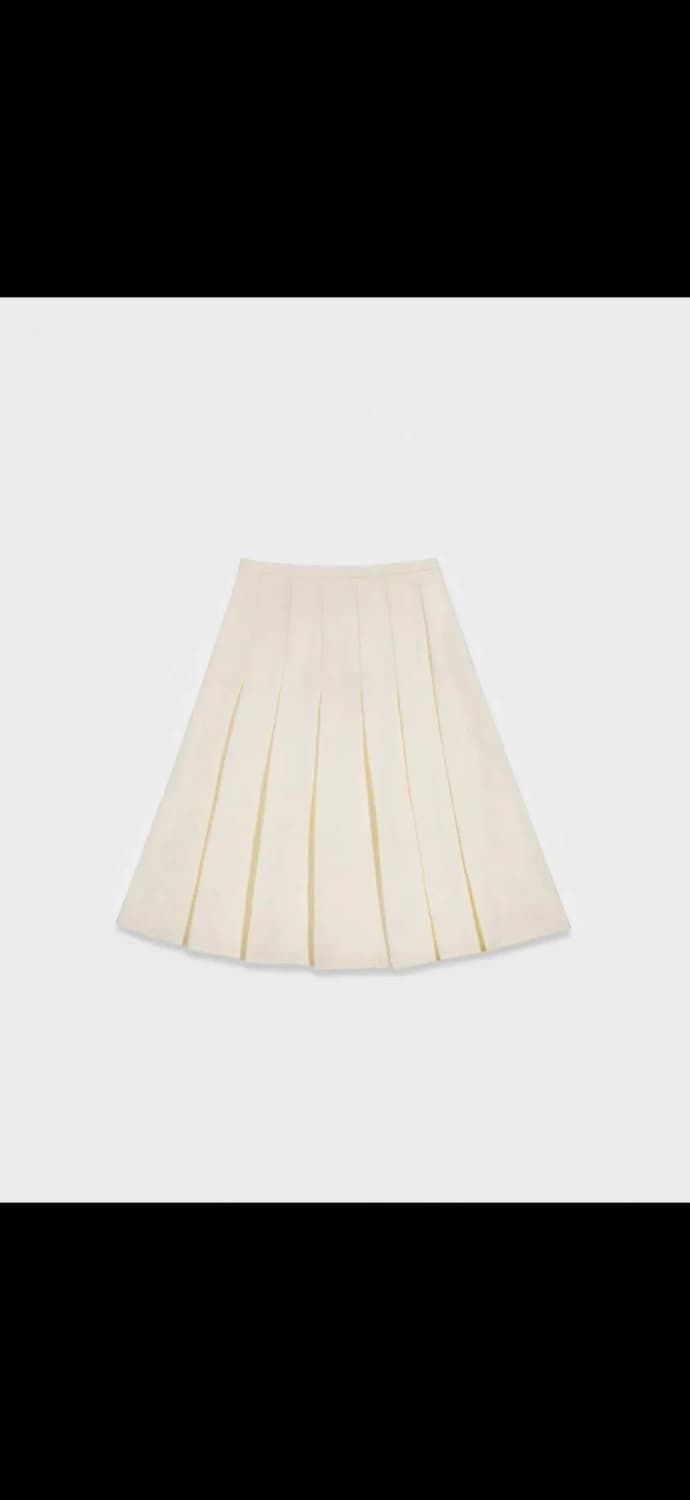 Burmula 버뮬라 옐로우 플리츠 스커트 상품이미지1