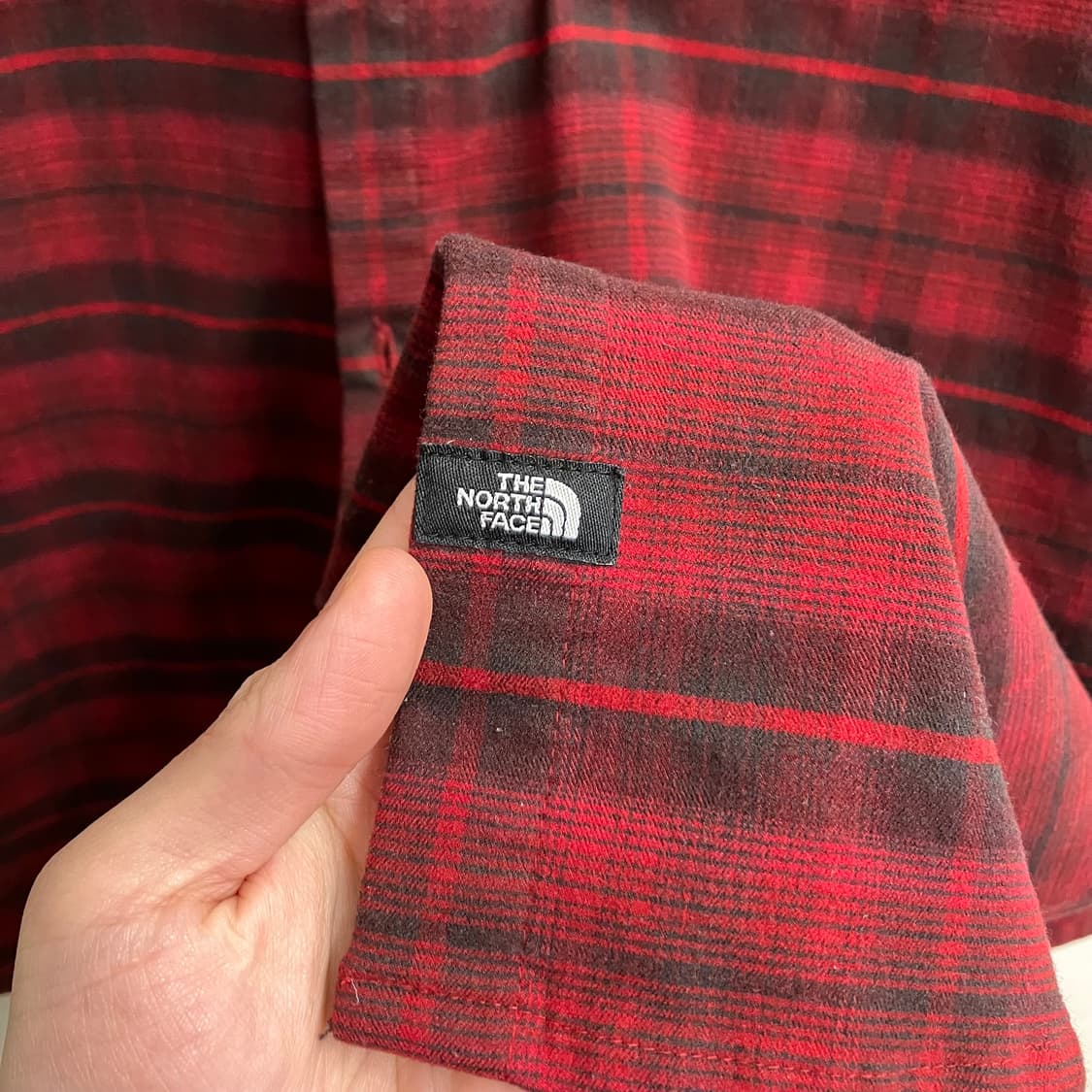 N135 노스페이스 투포켓 체크셔츠 상품이미지5