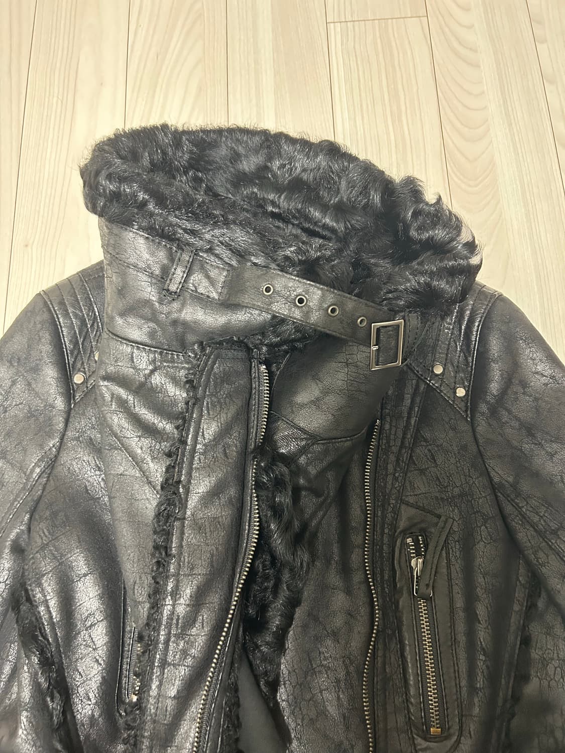 데무 가죽자켓 상품이미지3