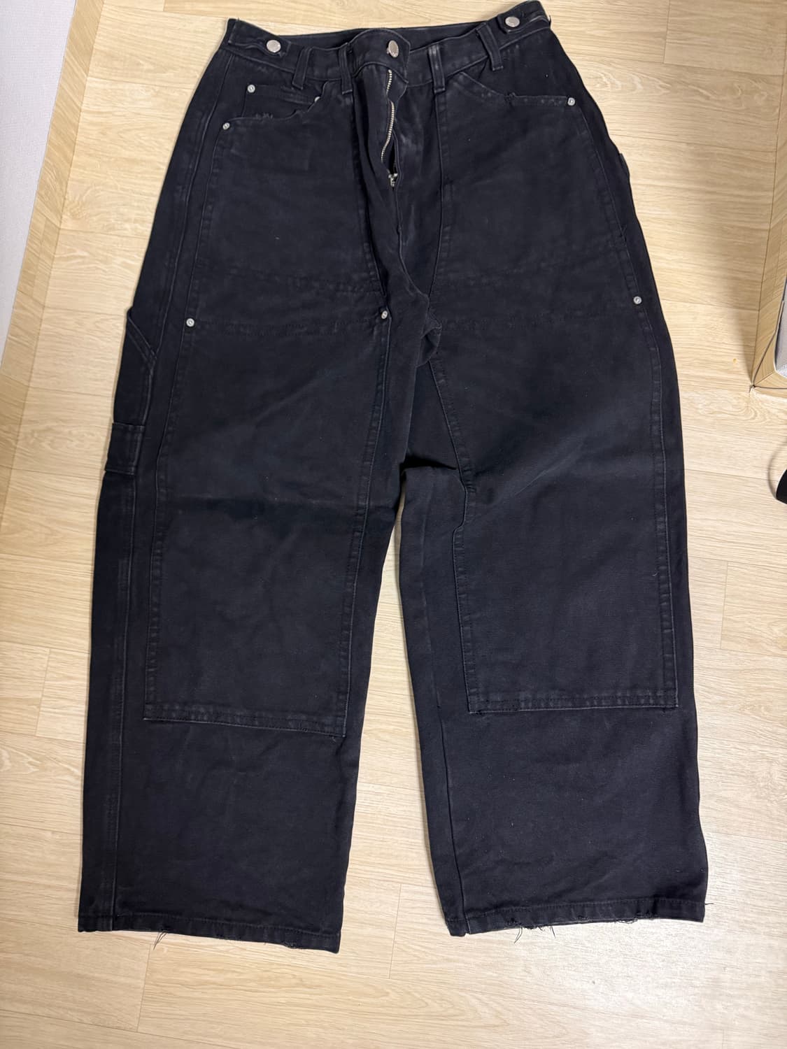 빅유니온 헤비 캔버스 카펜터 팬츠 블랙 L 상품이미지2