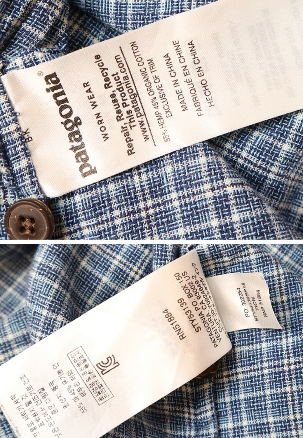 
PATAGONIA 파타고니아 햄프 남방 우먼프리 세탁완료  상품이미지7