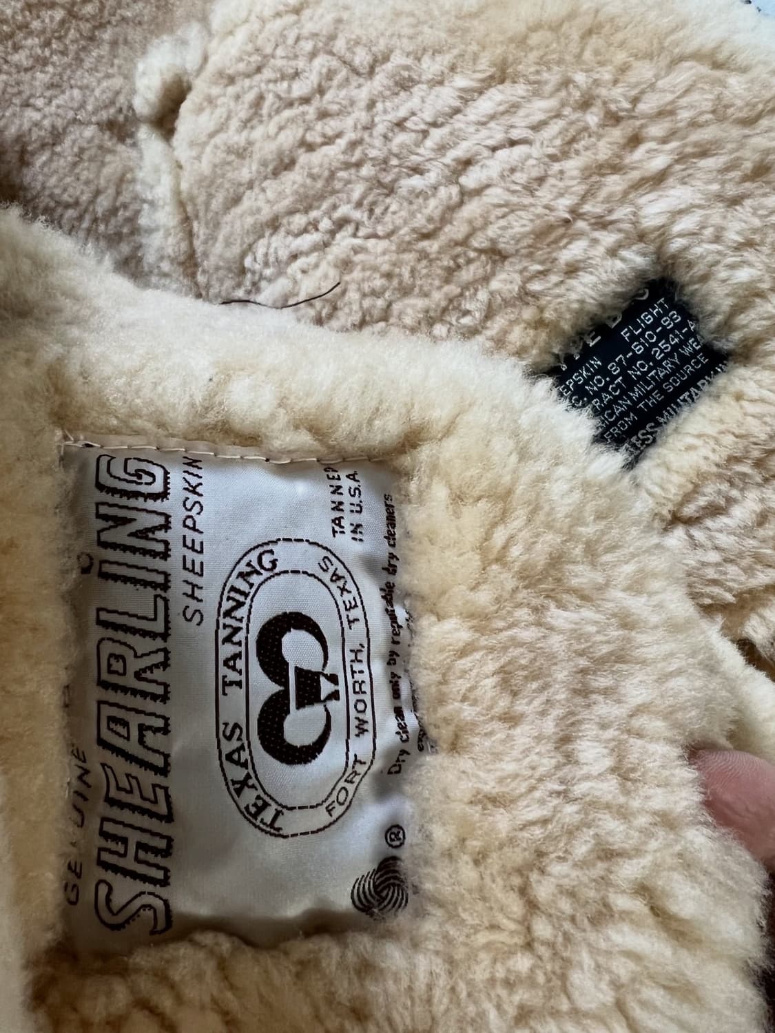 90s 테드컴퍼니 B-3 무스탕 가죽자켓 상품이미지5