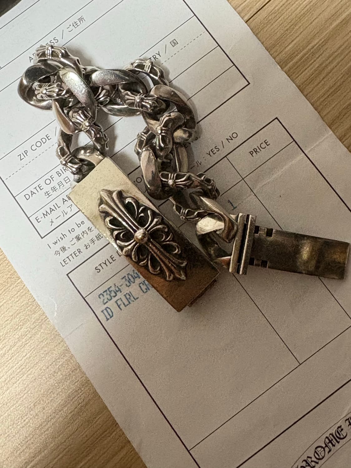 크롬하츠 플로랄 id 팬시 팔찌 12링크 상품이미지1