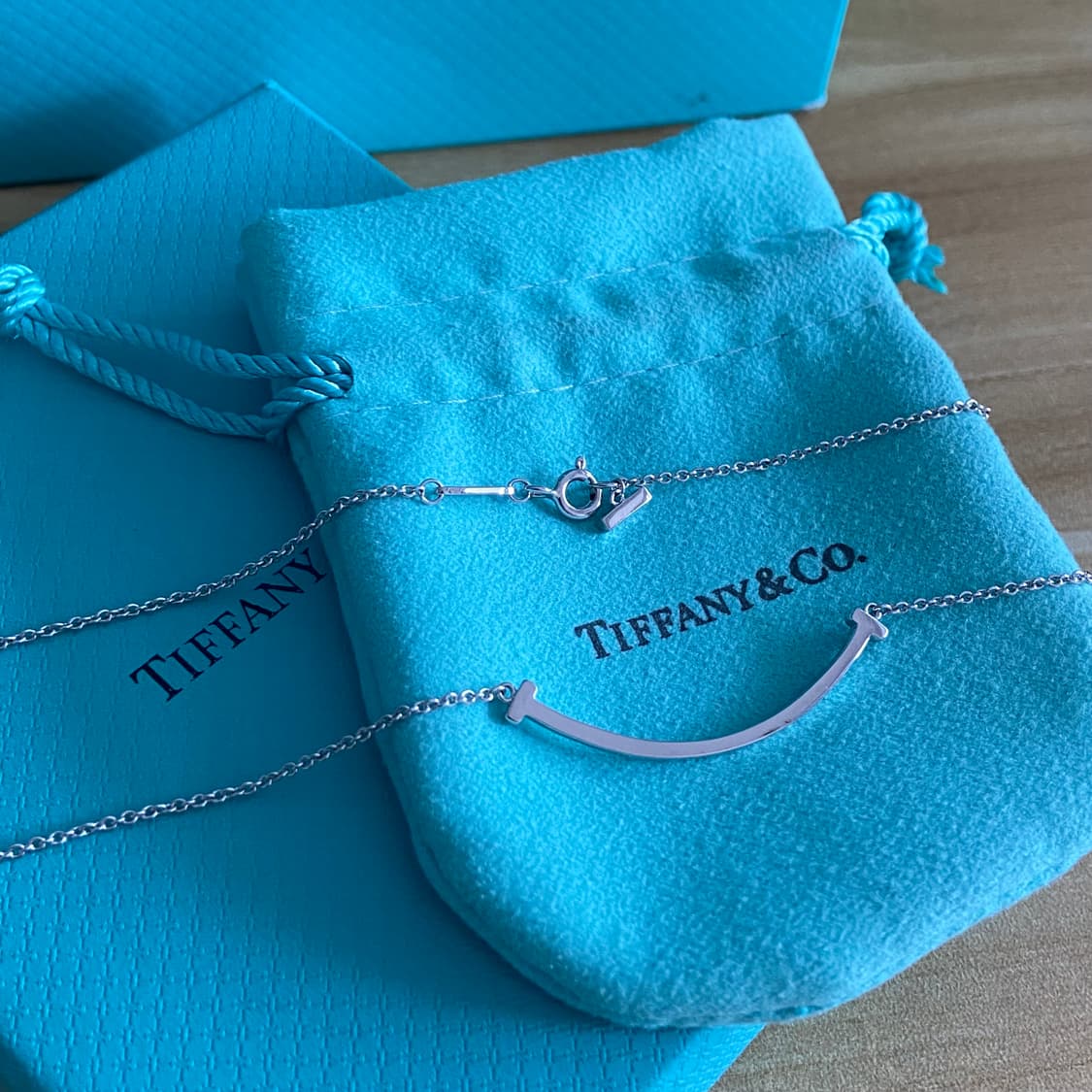 [정품] 티파니 T 스마일 네크리스 실버 풀박스 상품이미지2