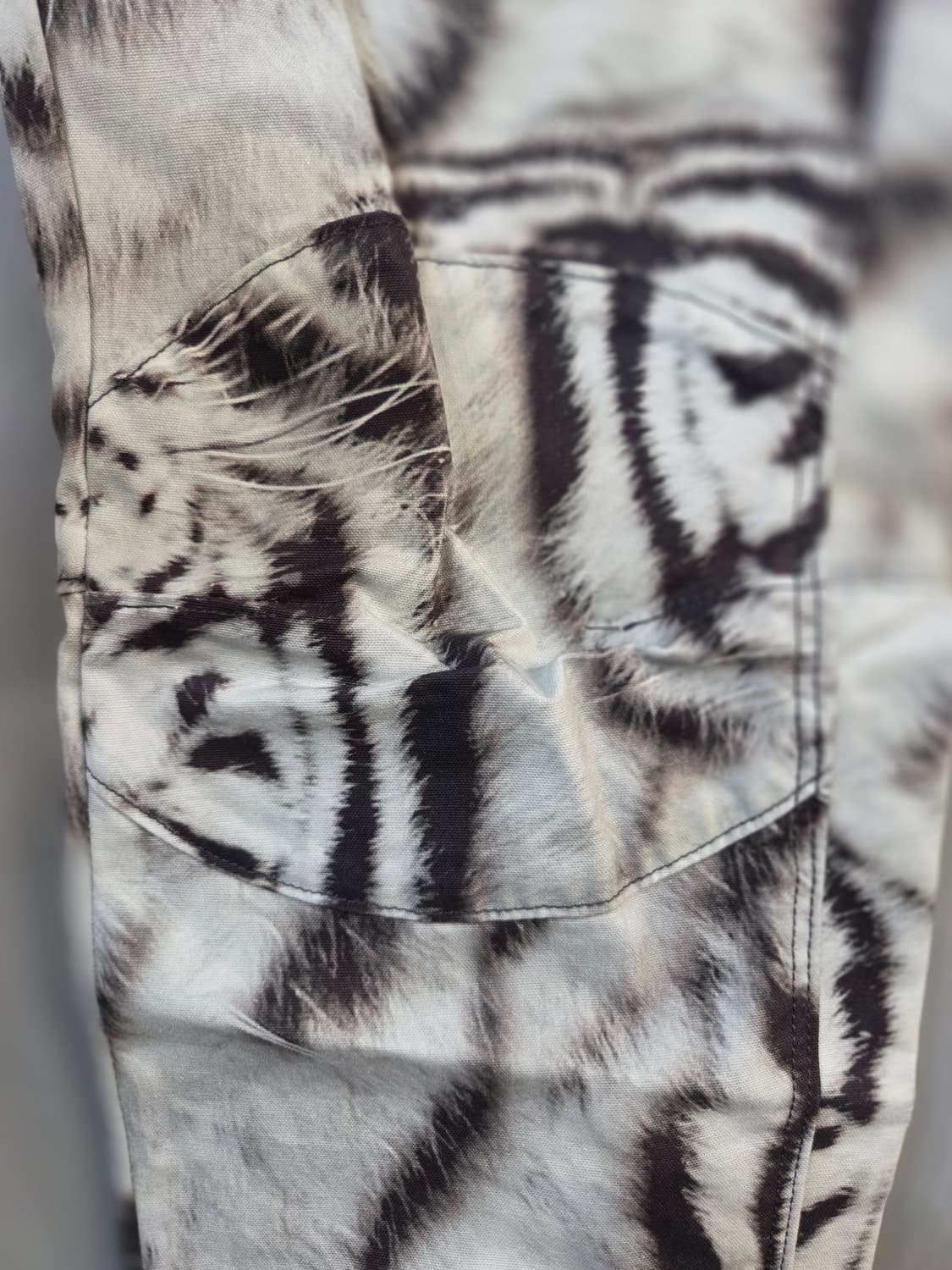 G-STAR 화이트 타이거 패턴 청바지(W26/L30) 상품이미지5