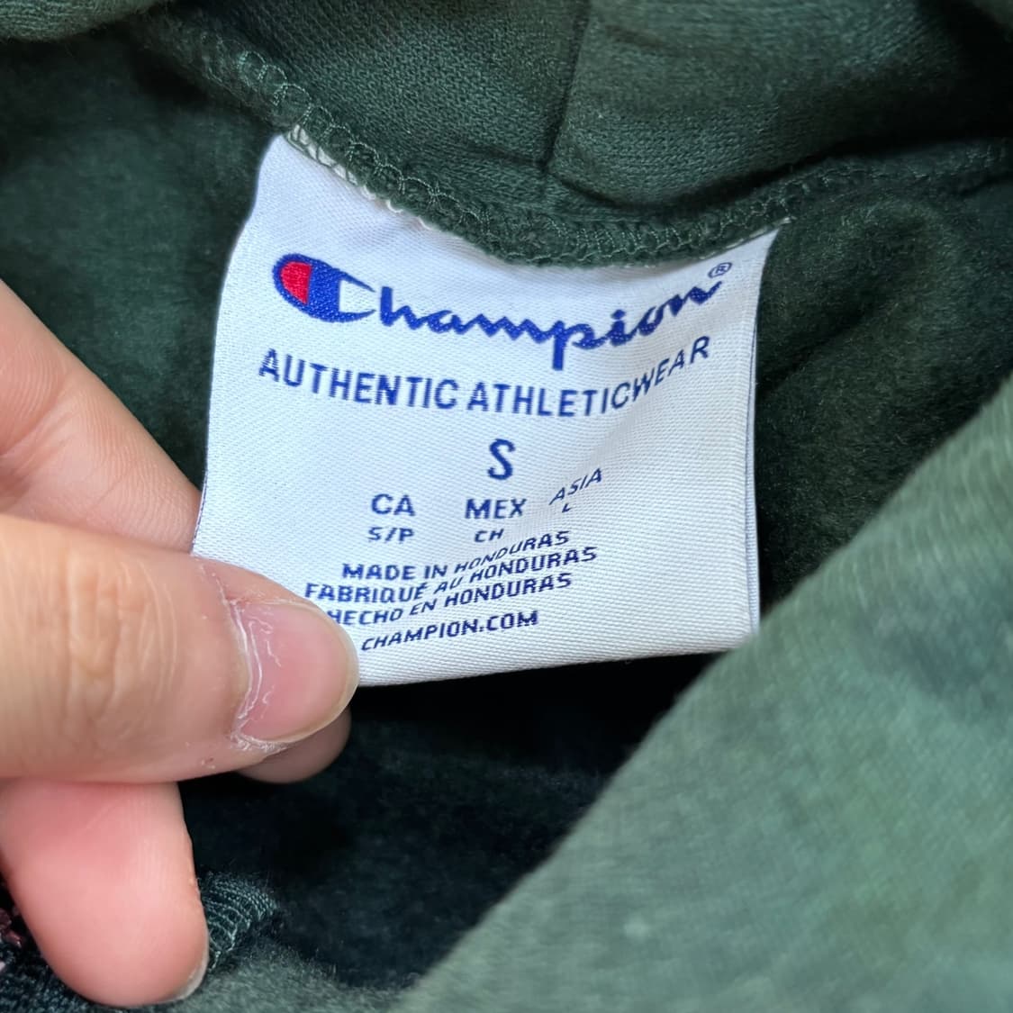 S 챔피온 90s 빈티지 레터링 후드집업 0423E 상품이미지3