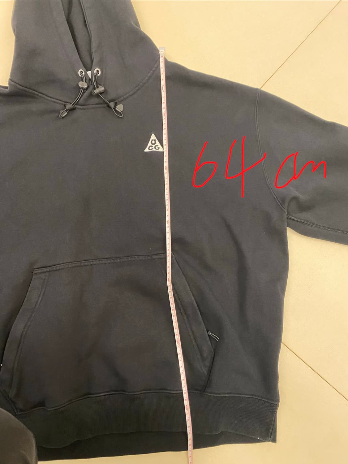 (아시아XL) 나이키 ACG 써마핏 플리스 풀오버 후드 블랙 앤트러사이트 상품이미지4