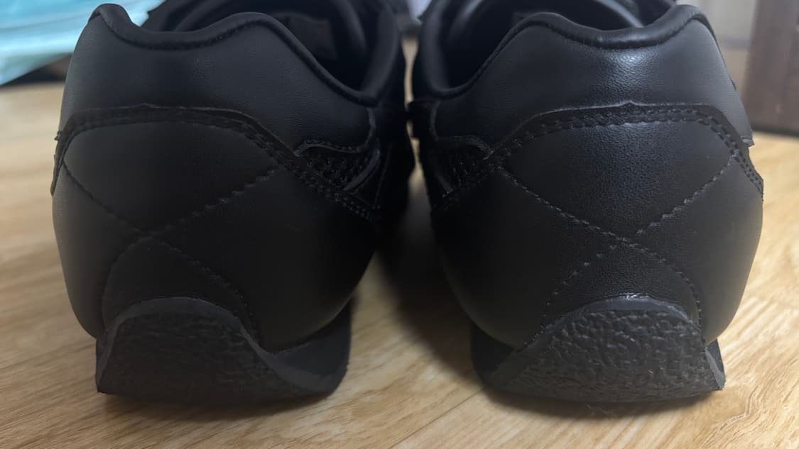 야세 스파이더 레더 스니커즈 블랙 상품이미지3