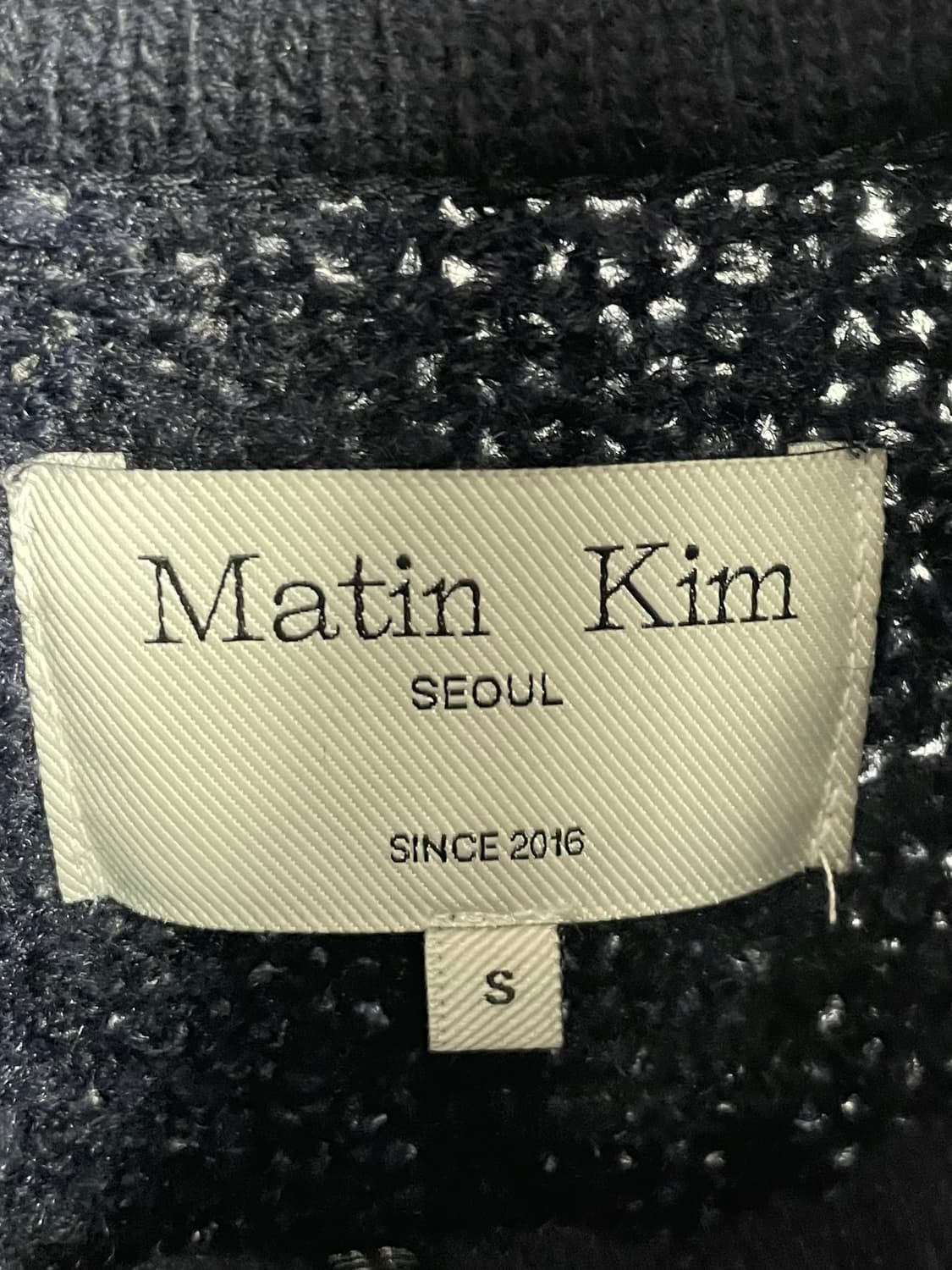  마뗑킴 빅로고 투웨이 울 니트집업 (on.388)   상품이미지5