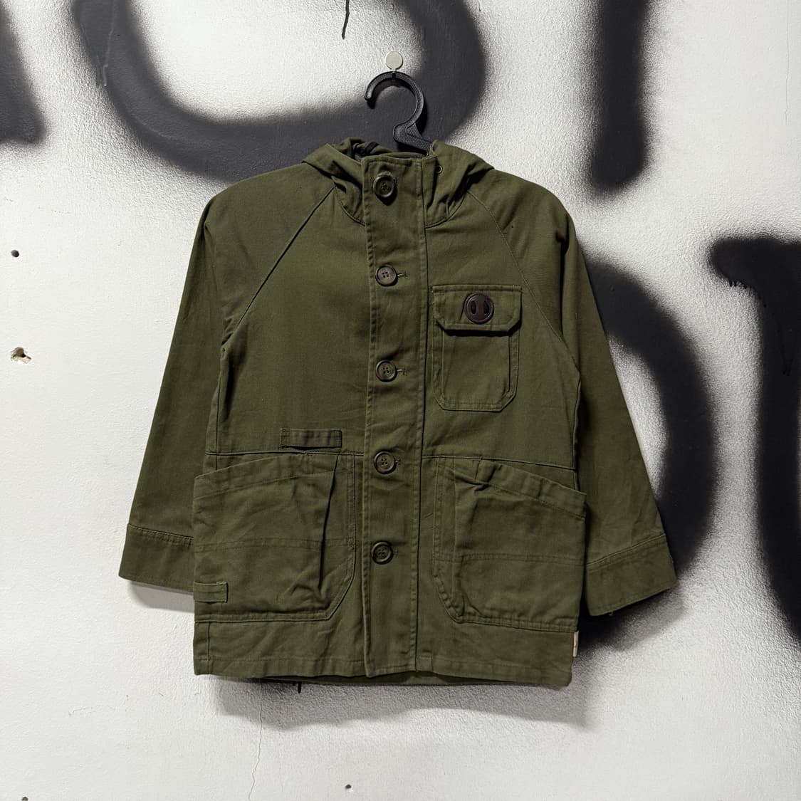 VTG 빈티지 밀리터리 멀티 포켓 크롭 후드 자켓 상품이미지1