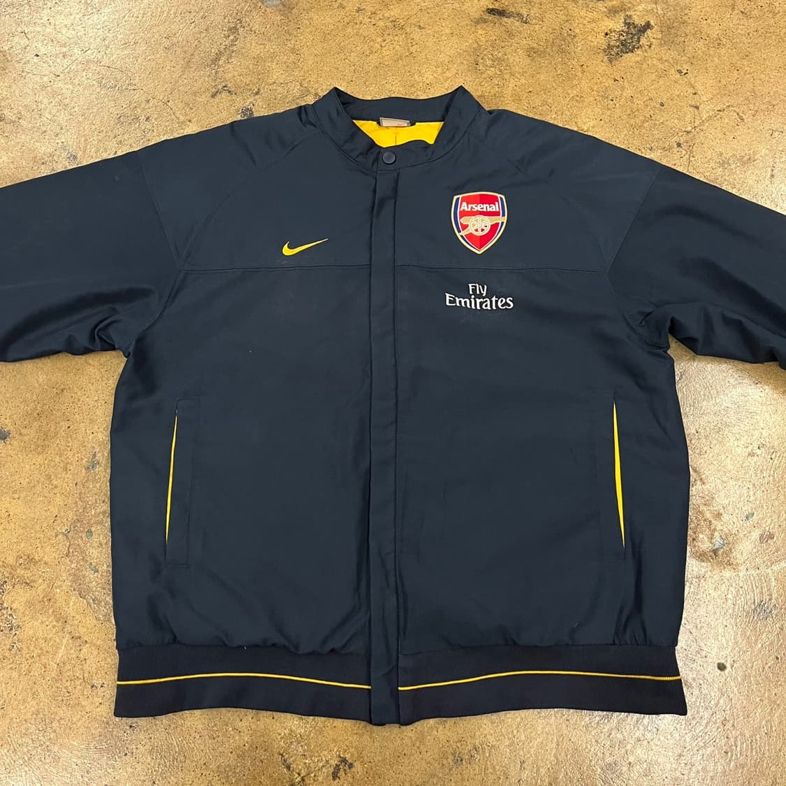 [정품/M] 나이키 아스날 바람막이 네이비 b18 상품이미지3
