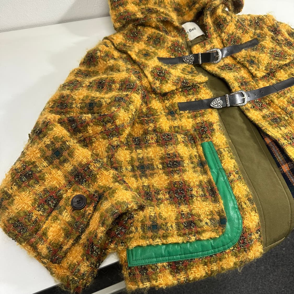 S 95 앤더슨벨 다샤 트위드 숏 더플코트 상품이미지2