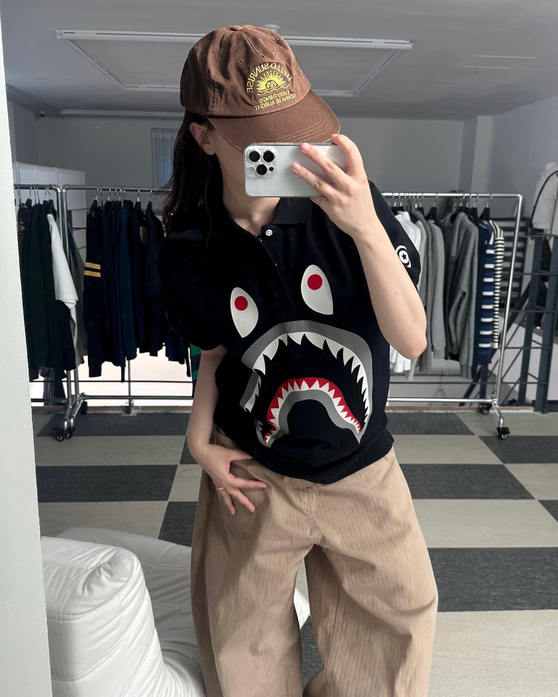 베이프 샤크 WGM 카라 티셔츠  상품이미지10