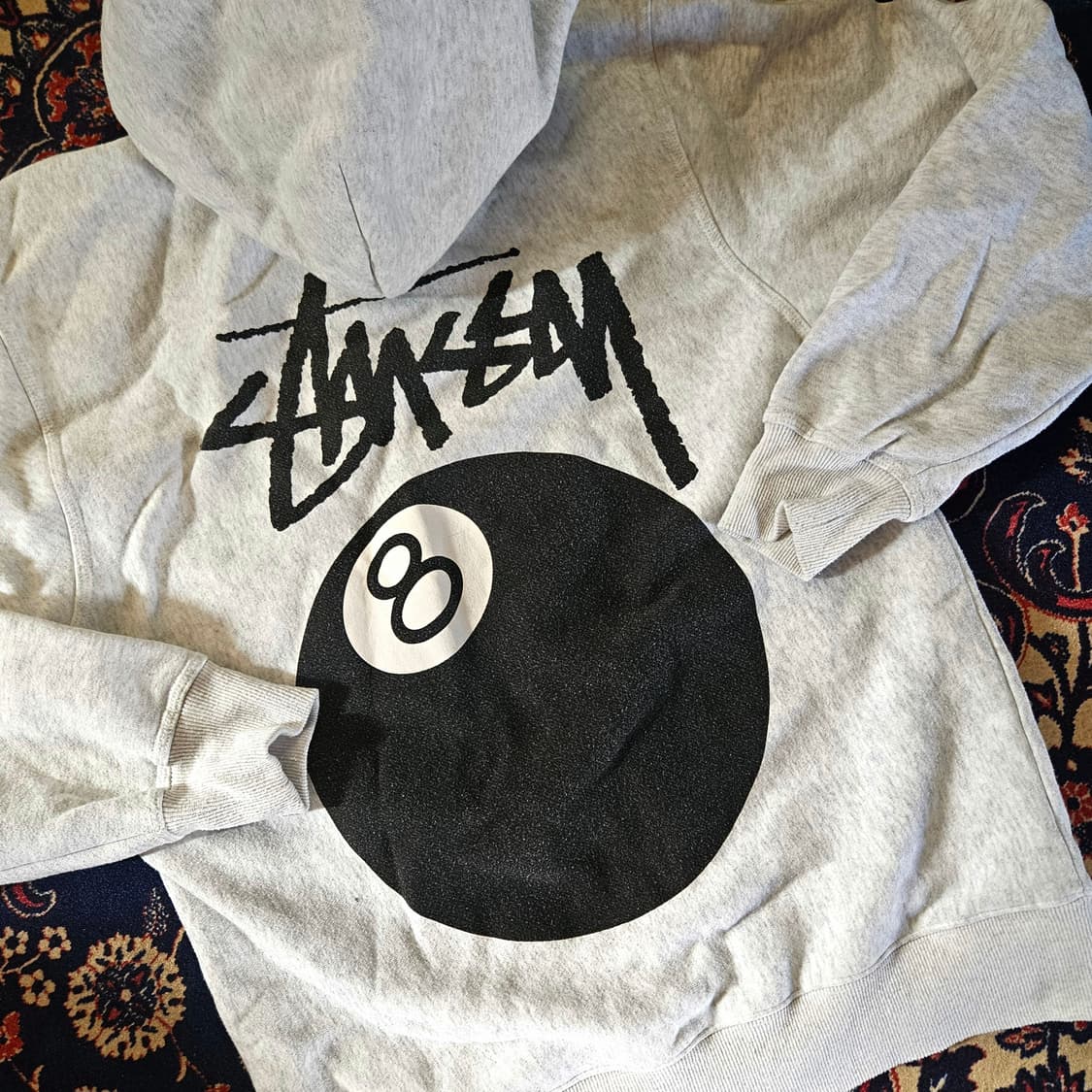 스투시(Stussy) 8볼 후드집업 에쉬헤더 M size 상품이미지4