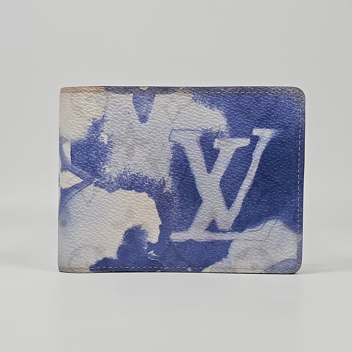 루이비통 워터컬러 블루 모노그램 멀티플 월릿 반지갑 상품이미지2