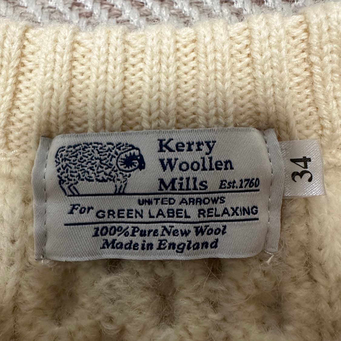 UNITED ARROWS england made wool vest 상품이미지3