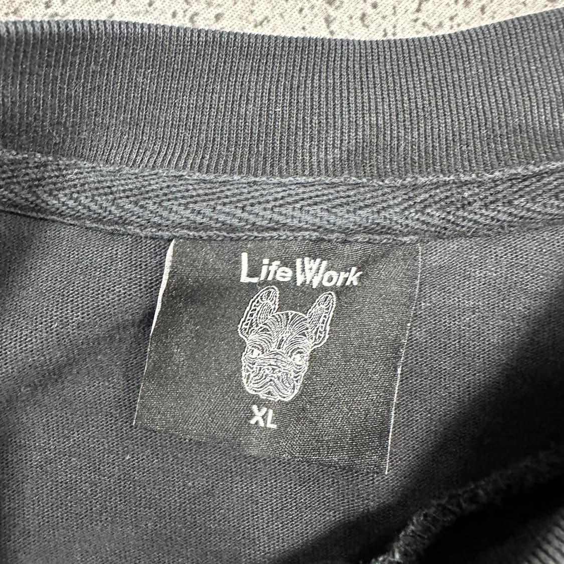 ✨ (바배) 라이프워크 빅로고 블랙 반팔티  상품이미지3