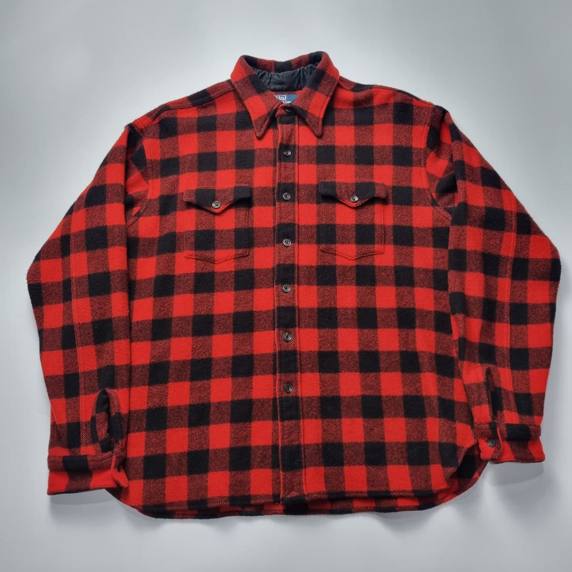 폴로 랄프로렌 버팔로 체크 울셔츠 XL 상품이미지1