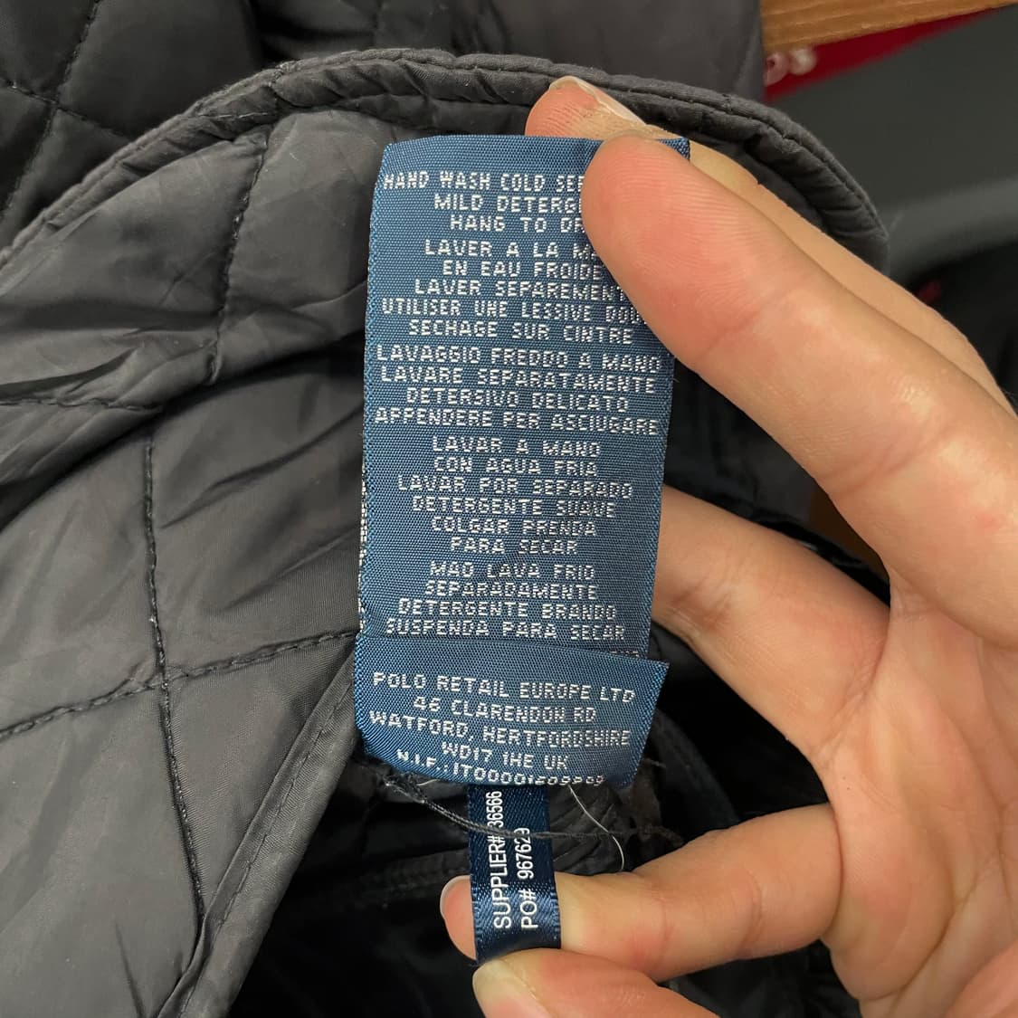 90s 폴로 랄프로렌 버클 넥 레더 엘보 패치 퀼팅 자켓 컨트리 상품이미지10